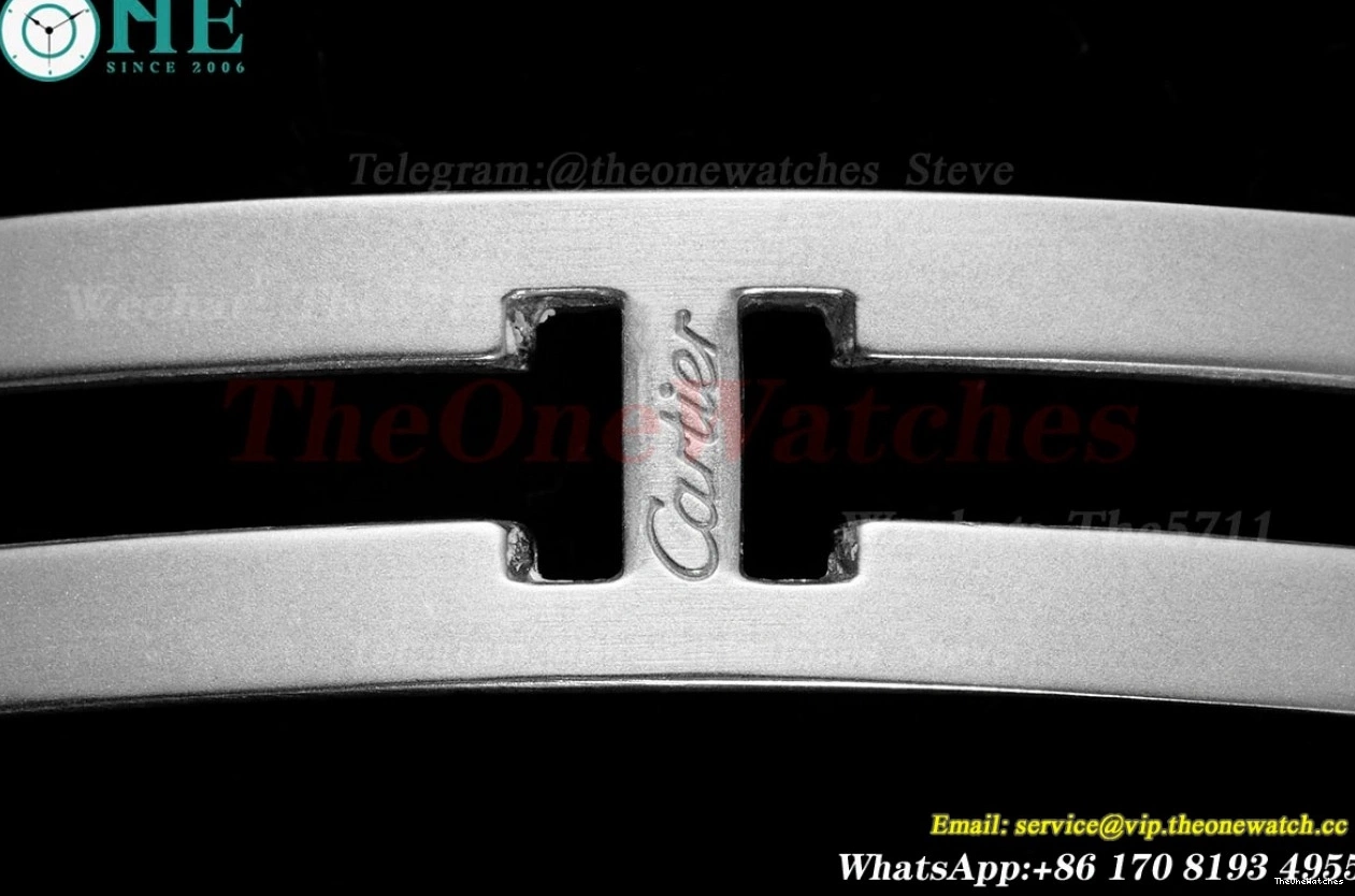 Cartier AF SS Ballon Quartz 33mm Dia De SS Bleu White 0131